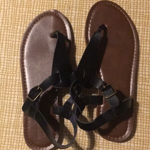 Mossimo (Target) Black Strappy Sandals